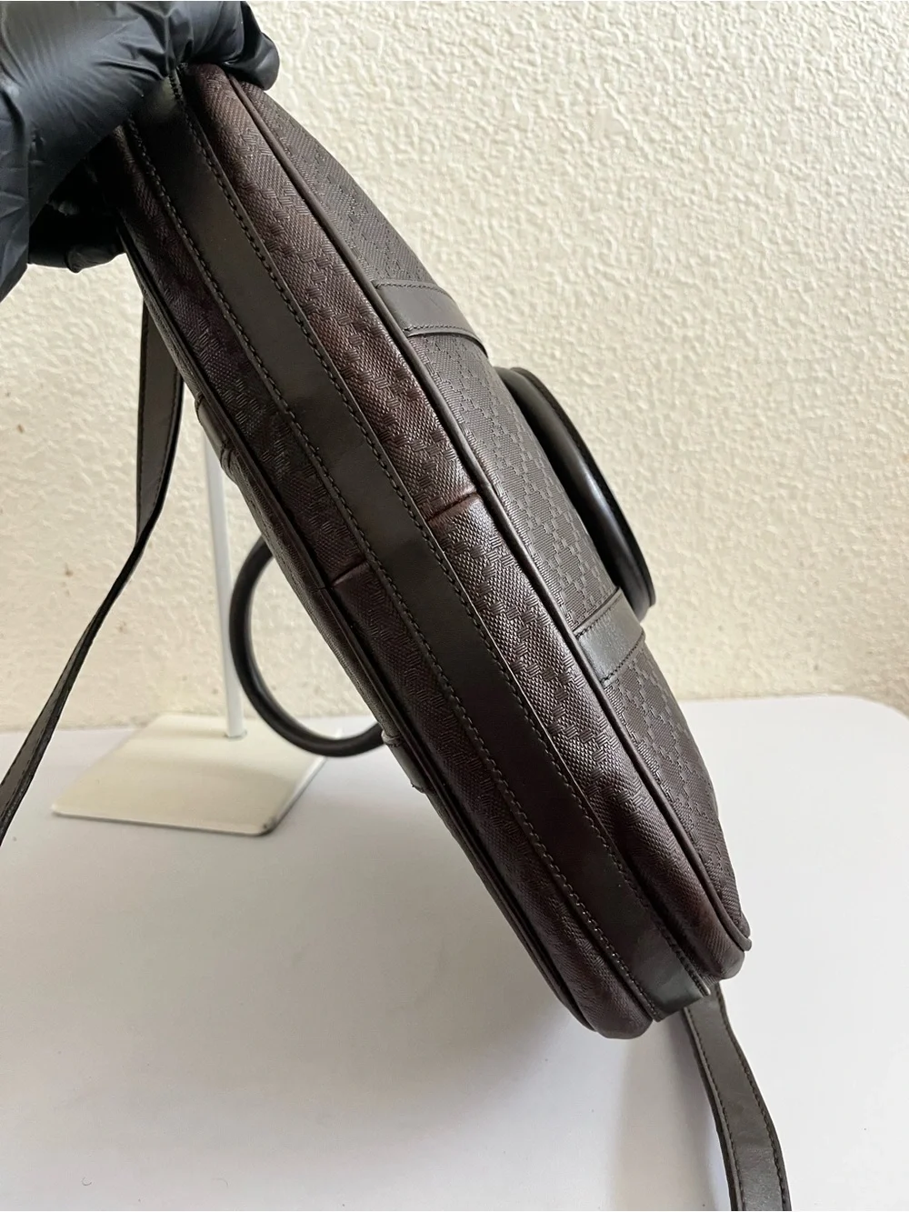 Gucci leather briefcase